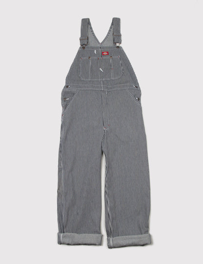 Indigo Bib Overalls (Hickory Stripe) - Blue/White
