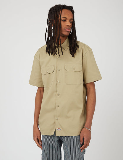 Short Sleeve Work Shirt - Khaki